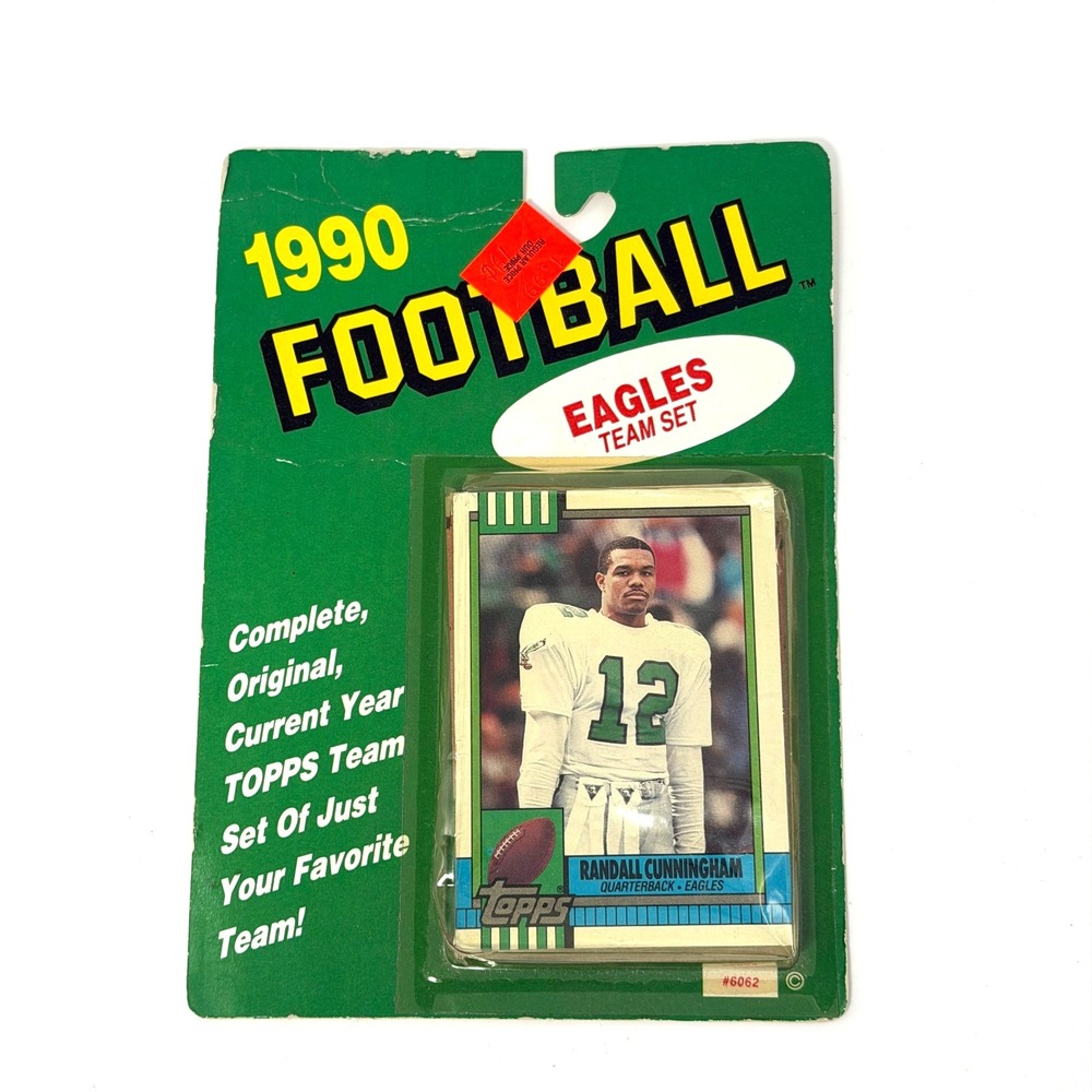 Megacards Eagles Team Set 1990‎ Topps Football Randall Cunningham Sealed